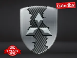 Mitsubishi Adesivi Logo Personalizzati Robusti Multiuso Pregio